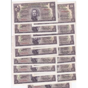 Uruguay 10 pesos 1939 (15 pcs)