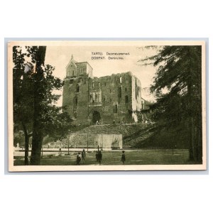 Postcard Estonia Dorpat (Tartu) Church ruins