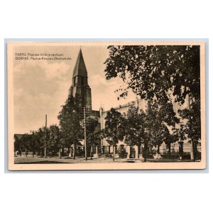 Postcard Estonia Dorpat (Tartu) Paulus church
