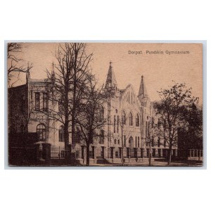 Postcard Estonia Dorpat (Tartu) Pushkin Gymansium