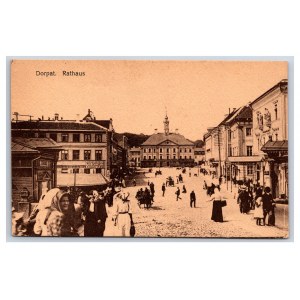 Postcard Estonia Dorpat (Tartu) Town hall