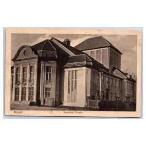 Postcard Estonia Dorpat (Tartu) German Theater