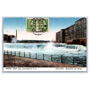 Postcard Estonia Narva Narva waterfall