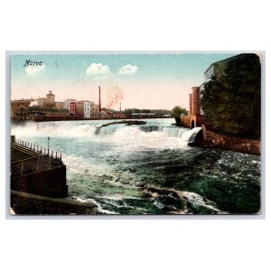 Postcard Estonia Narva Narva waterfall