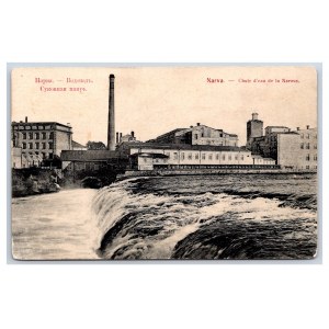 Postcard Estonia Narva Narva waterfall