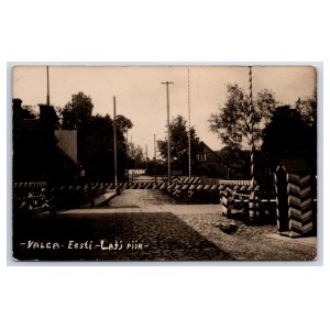 Postcard Estonia Valga Estonian-Latvian border