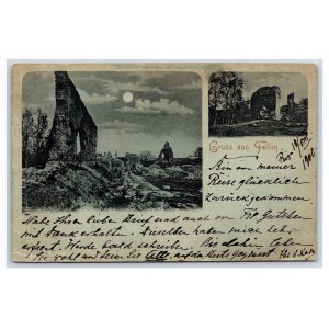 Postcard Estonia Viljandi Castle ruins