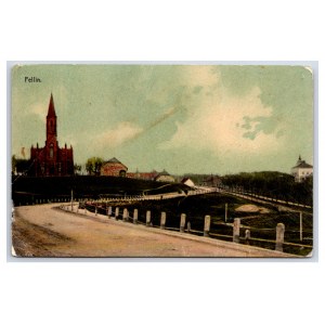 Postcard Estonia Viljandi Paulus church