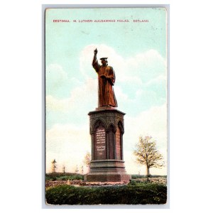 Postcard Estonia, Keila M. Luther monument