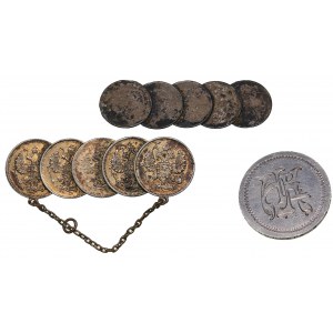 Russian jewelry made from coins