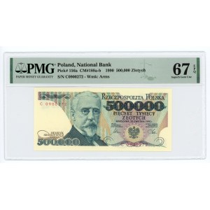 500.000 złotych 1990 - seria C - PMG 67 EPQ