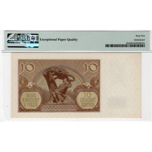 10 złotych 1940 - seria L. - WWII London Counterfeit - PMG 65 EPQ