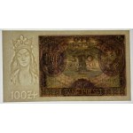 100 złotych 1934 - seria AV. - PMG 64 - dodatkowy znak wodny +x+