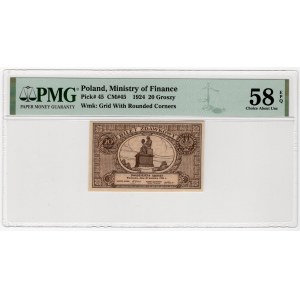 20 groszy 1924 - PMG 58 EPQ