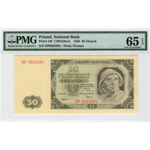 50 złotych 1948 - seria DP - PMG 65 EPQ