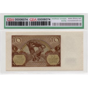 10 złotych 1940 - Ser. J - GDA 58 EPQ