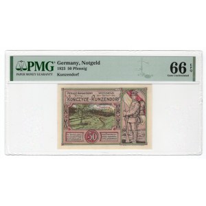 Kończyce - 50 Pfennig 1923 - PMG 66 EPQ