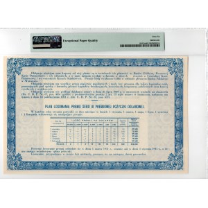 Obligacja III serii premjowej pożyczki dolarowej na 5 dolarów 1931 - PMG 66 EPQ