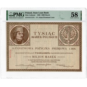 1.000 marek polskich 1920 - PMG 58
