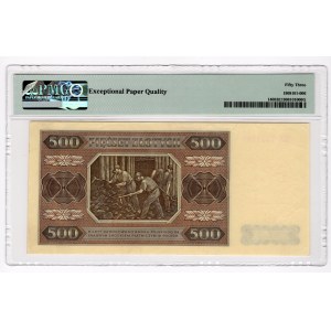 500 złotych 1948 - seria BZ - PMG 53 EPQ