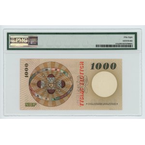 1.000 złotych 1965 - seria G - PMG 58