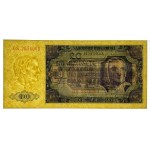 20 złotych 1948 - seria GS - PMG 64 - papier prążkowany