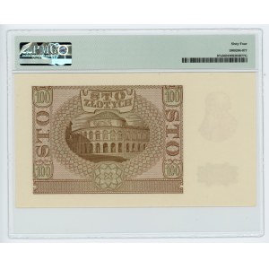 100 złotych 1940 - seria B - fałszerstwo ZWZ - PMG 64