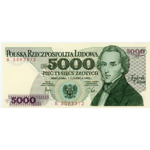 5000 złotych 1982 - seria B