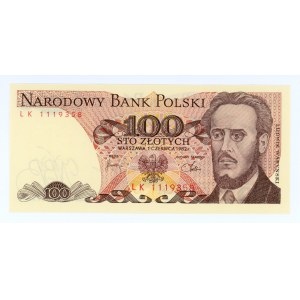 100 złotych 1982 - seria LK