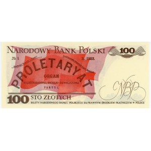 100 złotych 1982 - seria LK