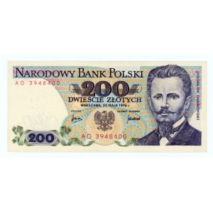 200 złotych 1976 - seria AD