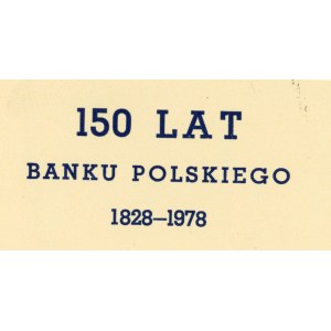 20 oraz 100 złotych 1948 z nadrukiem 150 lat Banku Polskiego (1828-1978)