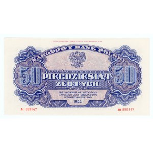 Emisja Pamiątkowa 1974 - 50 złotych 1944 bez nadruków