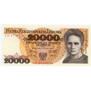 20.000 złotych 1989 - seria AN