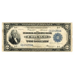 USA - 2 dolary 1914 - Seria 1918 Houston Benge Teehee/ John Burke/ Cramer,/ McDougal
