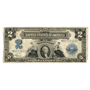 USA - 2 dolary 1899 (SILVER CERTIFICATE) - Speelman/White