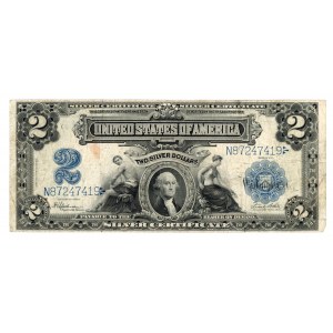 USA 2 dolary 1899 - (SILVER CERTIFICATE) Speelman/White