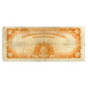 USA - 10 dolarów 1922 - Gold Certificate - Speelman/White