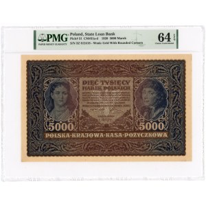 5.000 marek polskich 1920 - III Serja Z - PMG 64 EPQ - największy polski banknot