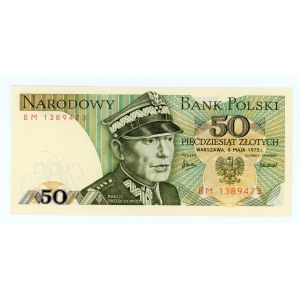 50 złotych 1975 - seria BM