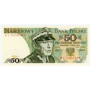 50 złotych 1975 - seria BE