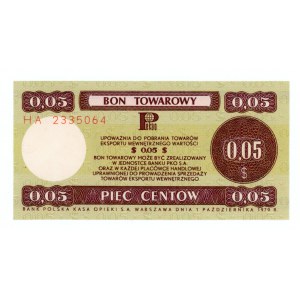PEWEX - 5 centów 1979 - seria HA