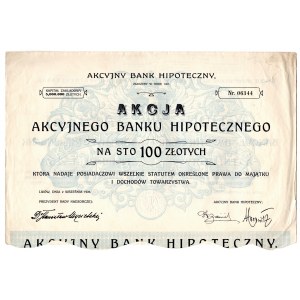 Akcyjny Bank Hipoteczny - 100 złotych 1926 Lwów