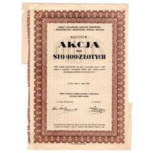 OIKOS Związkowe Zakłady Przemysłu i Budownictwa Drzewnego S.A., - 100 złotych 1926 Lwów