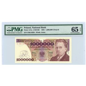 1.000.000 złotych 1991 - seria E - PMG 65 EPQ