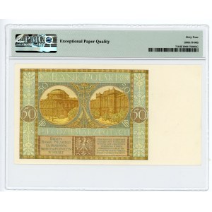 50 złotych 1929 - seria EM - PMG 64 EPQ