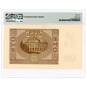 100 złotych 1940 - seria B - fałszerstwo ZWZ - PMG 65 EPQ