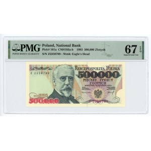 500.000 złotych 1993 - seria Z - PMG 67 EPQ