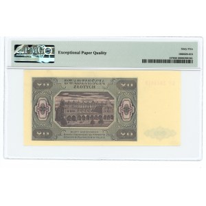 20 złotych 1948 - seria GF - PMG 65 EPQ