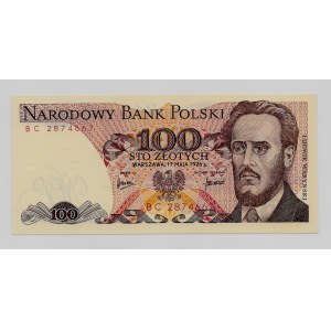 100 złotych 1976 - seria BC